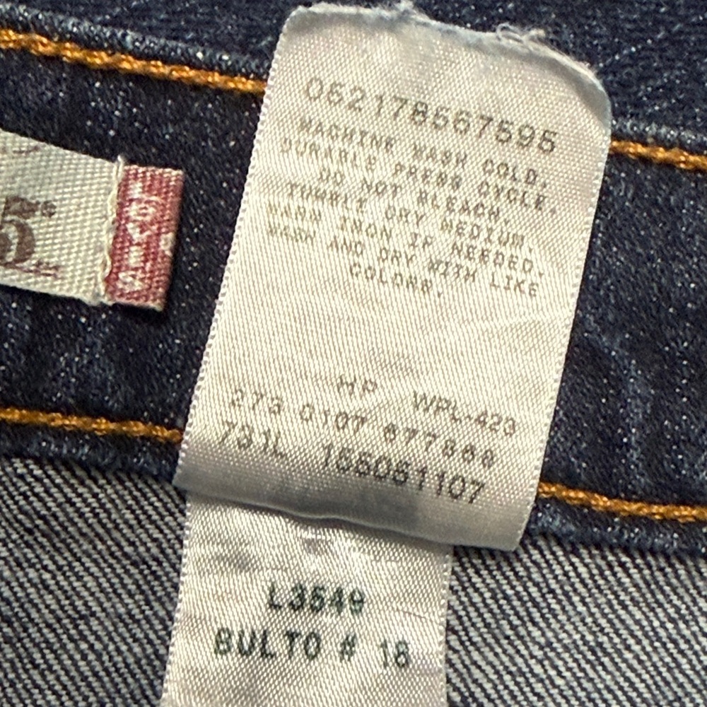 Levi’s 505 Jeans Women’s 12 Straight Leg Mid Rise Denim Casual Classic Retro Y2K - Picture 5 of 5
